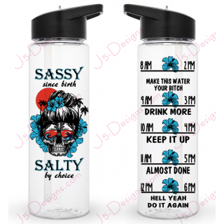Salty by Choice Water Bottle